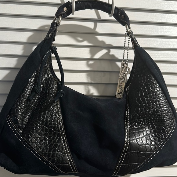 Rampage Dark Blue Handbag with zip closure and Rampage hardware on strap. - Picture 1 of 8